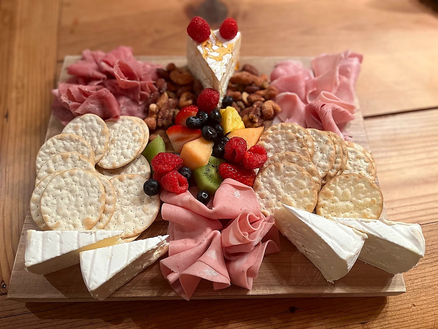 Wooden charcuterie board