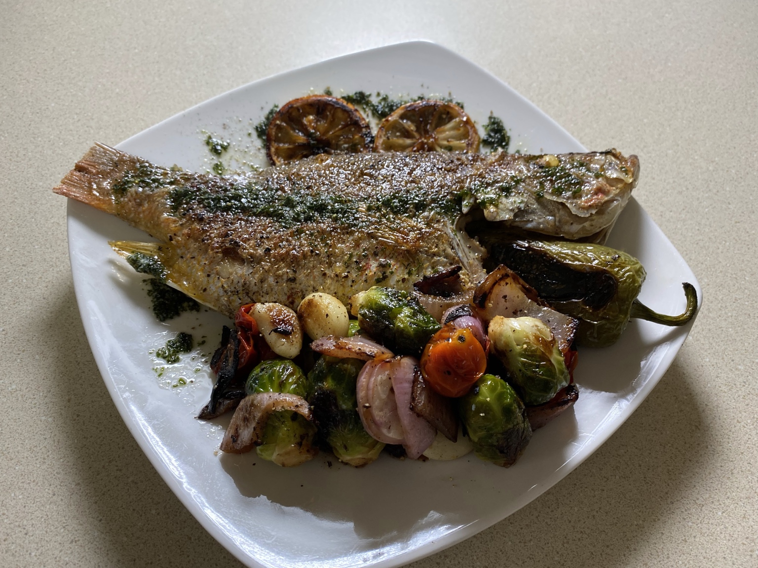 Whole fish presentation
